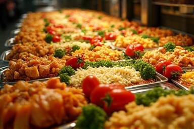 Vielfältiges Catering Buffet